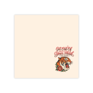 Get Out Of Your Head tiger illustration Post-it