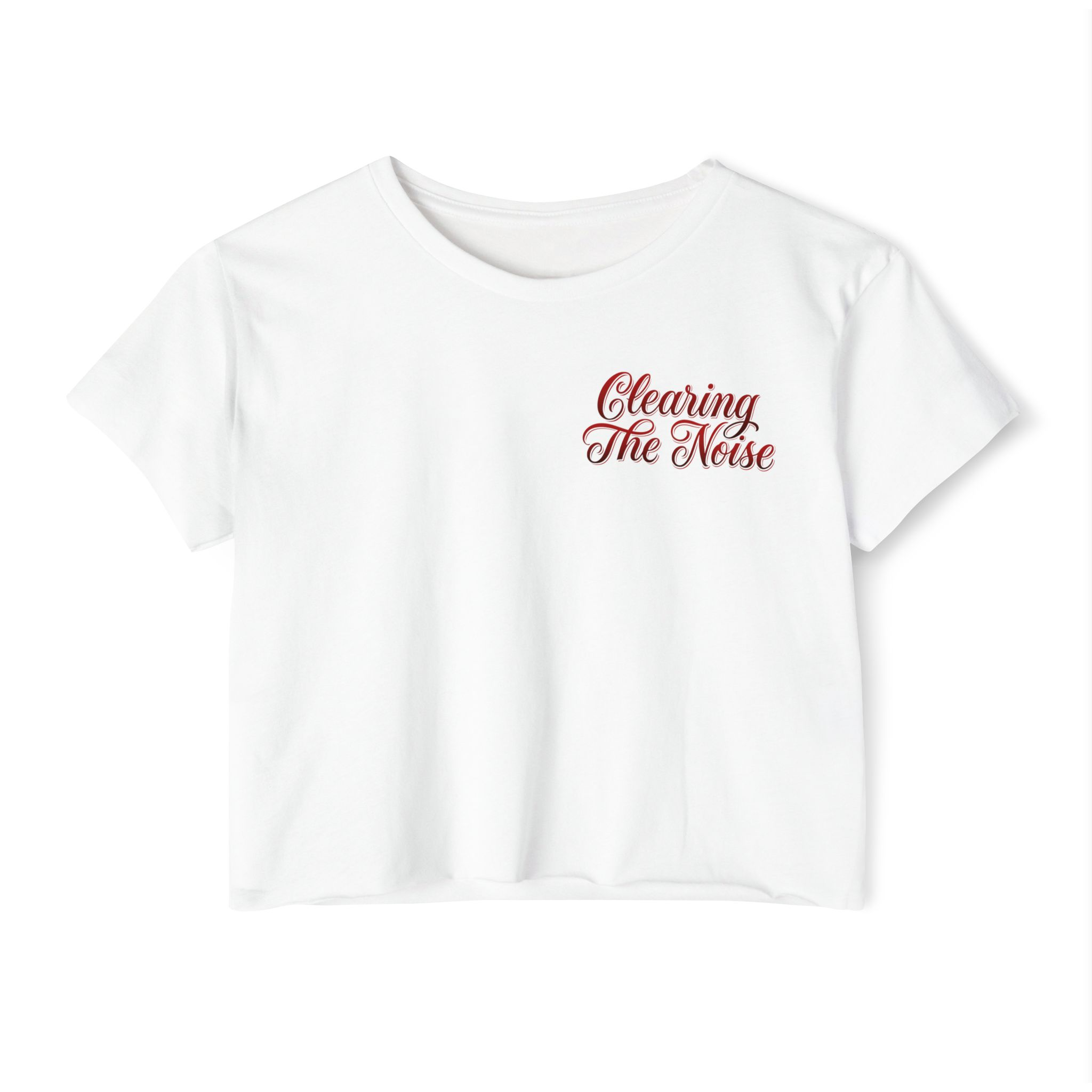 Get Out Of Your Head tiger illustration Crop Top