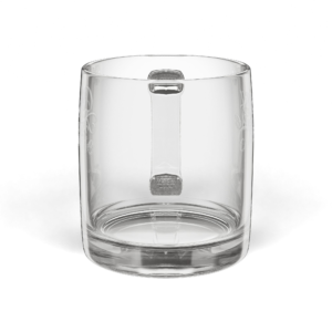 Engraved Glass Coffee Mug — 'Clearing The Noise' 12.25 oz